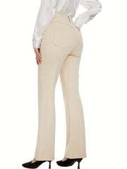 Straight Leg Trouser Pants - Office Wear