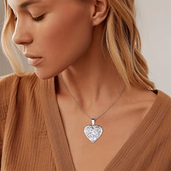 Heart Locket Necklace Tree Of Life Memorial