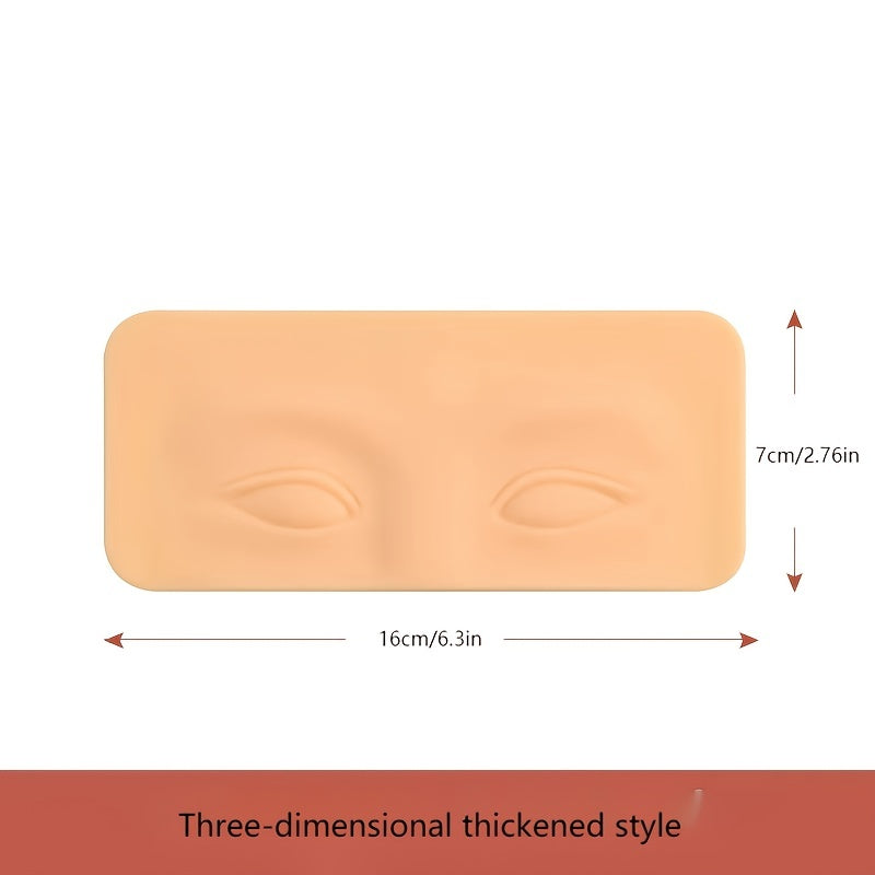 3D Bionic Thickened Silicone Practice Skin for Eyelash Eyebrow Shape