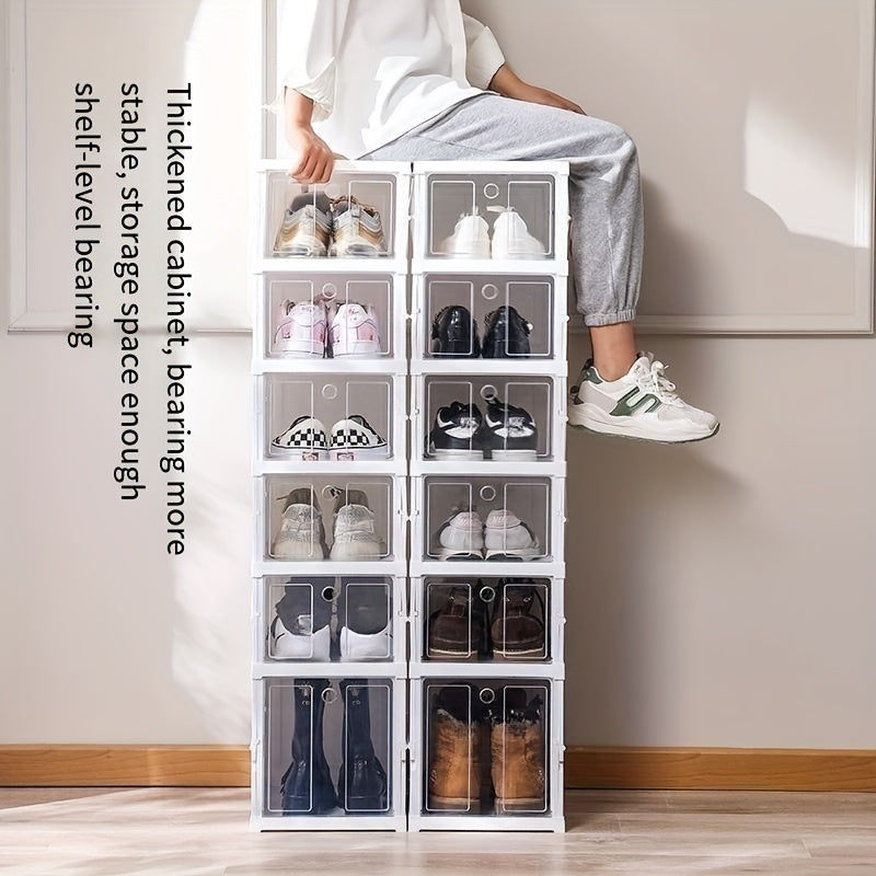 Plastic Folding Shoes Storage Box Cabinet 3 6 layer Shoes Cabinet