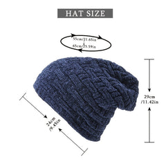 Knit Beanie Hat Cap Coldproof Thermal Winter Hat