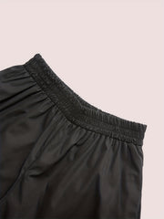 V Neck Top & Loose Shorts Set Casual Solid Two Piece Outfit