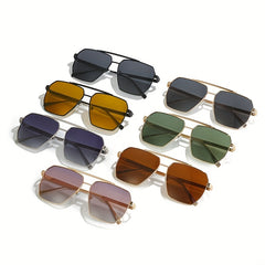 Men's Polarized Square Sunglasses UV Protection Summer Glasses