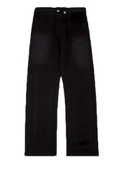 Loose Fit Wide Leg Jeans Mens Street Style Denim Pants