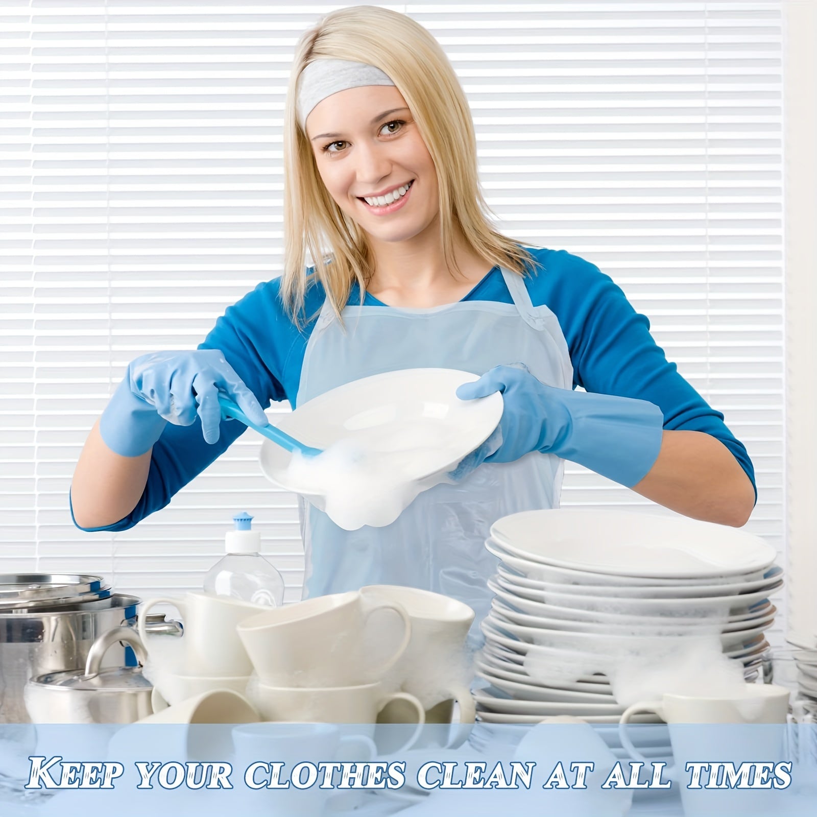 Waterproof PVC Apron Adult Pocket Apron Kitchen Supplies