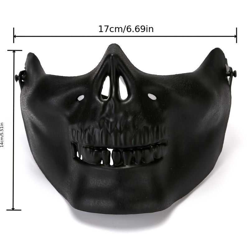 Halloween Skull Half Face Mask Stage Show Horror Ghost Mask
