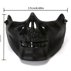 Halloween Skull Half Face Mask Stage Show Horror Ghost Mask
