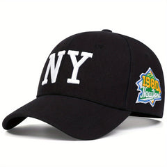 Letter Embroidered Baseball Cap Men Women Adjustable Sun Hat