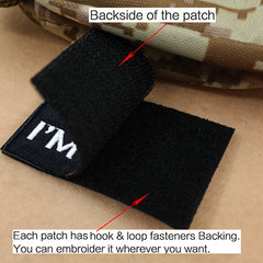 Sorry I'm Late Embroidered Morale Patches With Hook And Loop
