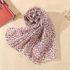 Leopard Bandana Chiffon Scarf Neck Neckerchief Polyester Head Wrap Charm