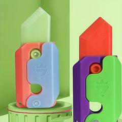 2pcs 3D Gravity Radish Stress Relief Toy Luminous Push And Pull Toys