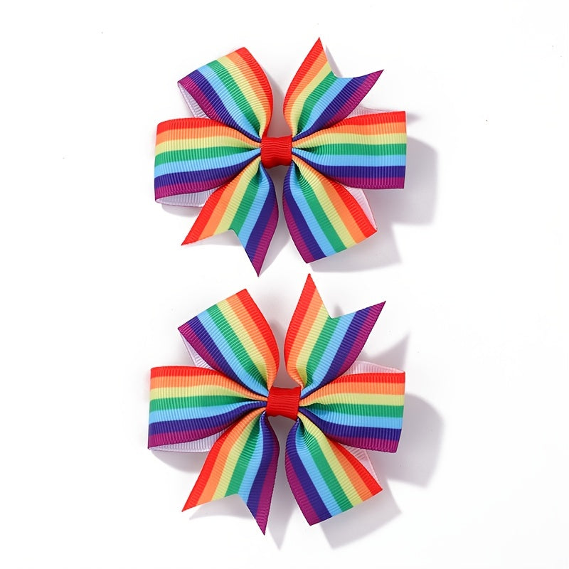 2pcs Candy Bow Hair Clips for Kids