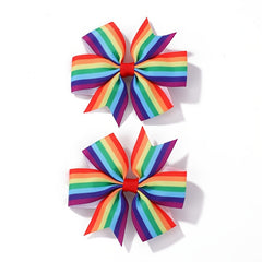 2pcs Candy Bow Hair Clips for Kids