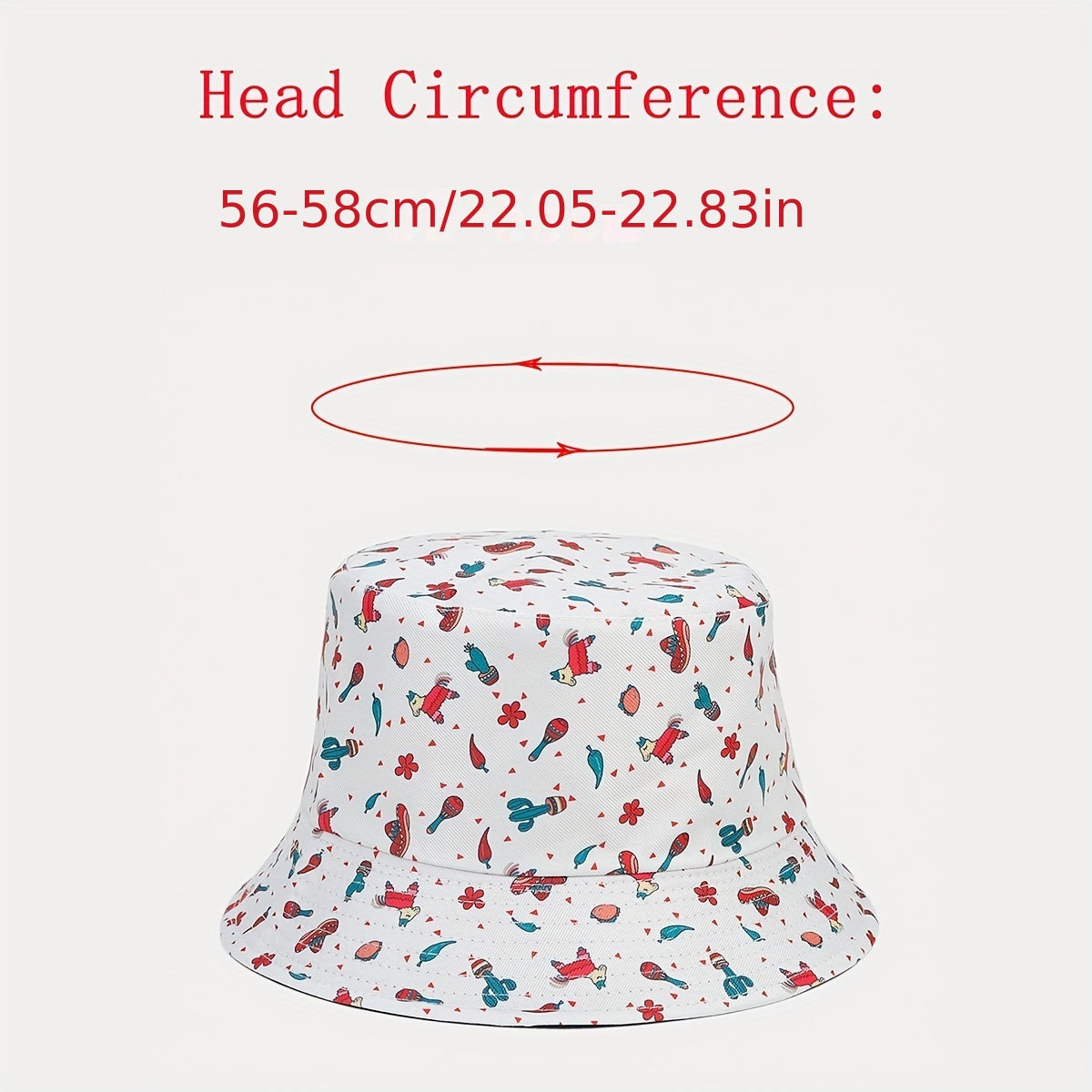 Cartoon Pattern Reversible Bucket Hat Sun Protection