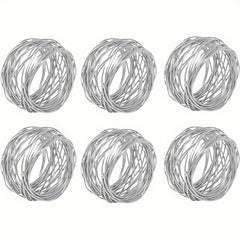 Napkin Ring Mesh Holder Set Of 2pcs For Party Dining Table Decoration