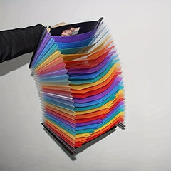 Accordion File Box Receipt Organizer A-Z Extended File Folder