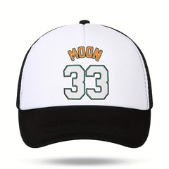 Unisex Moon Print Baseball Cap Sunshade Adjustable Outdoor Sport Hat
