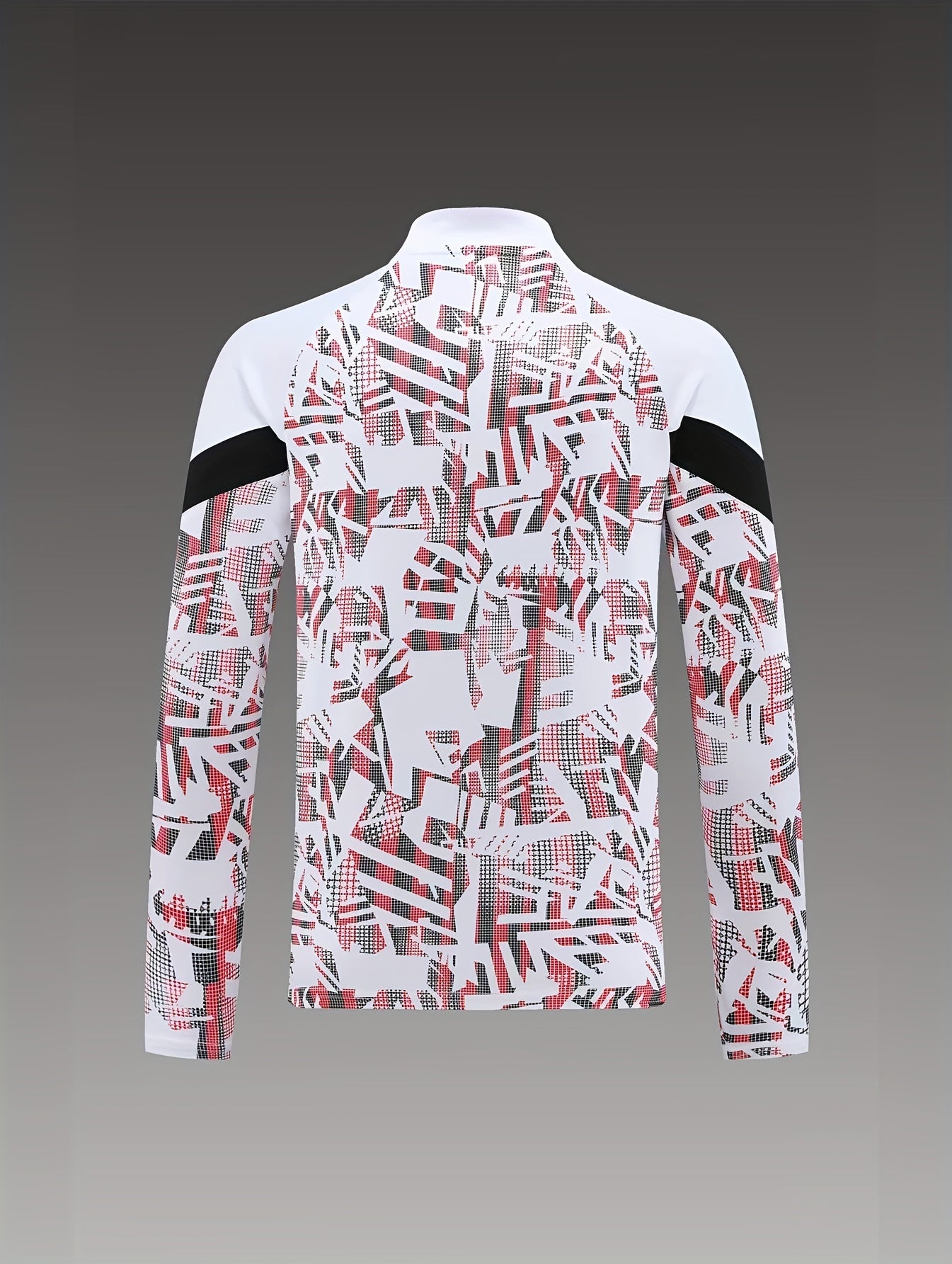 Boy's Geometric Pattern Training Suit Set Active Sports Outfit