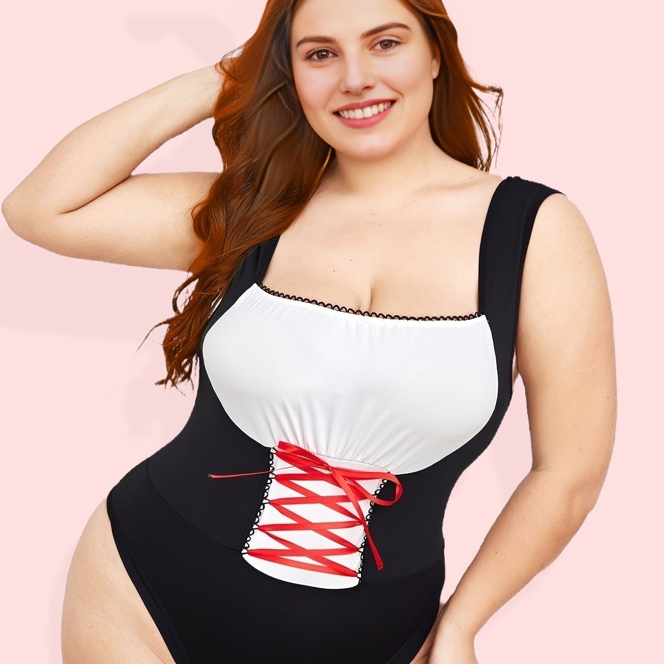 Colorblock Criss Cross Bodysuit