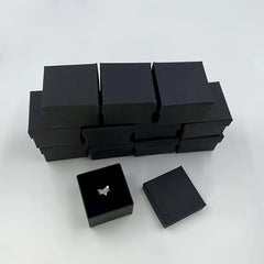 12pcs Classic Ring Box Jewelry Packaging Box Wedding Decor