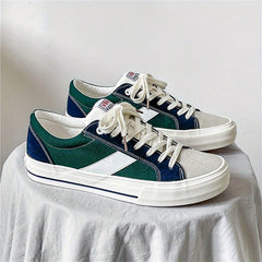 Men's Classic Lace Up Canvas Shoes Casual Outdoor Walking Shoes