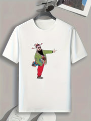 Ancient People Graphic Print Men's T-shirt for Summer