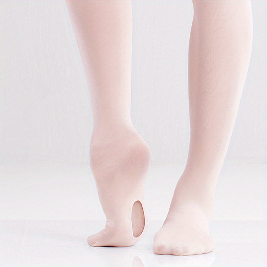 Convertible Ballet Tights for Girls and Women, Comfortable Dance Sto