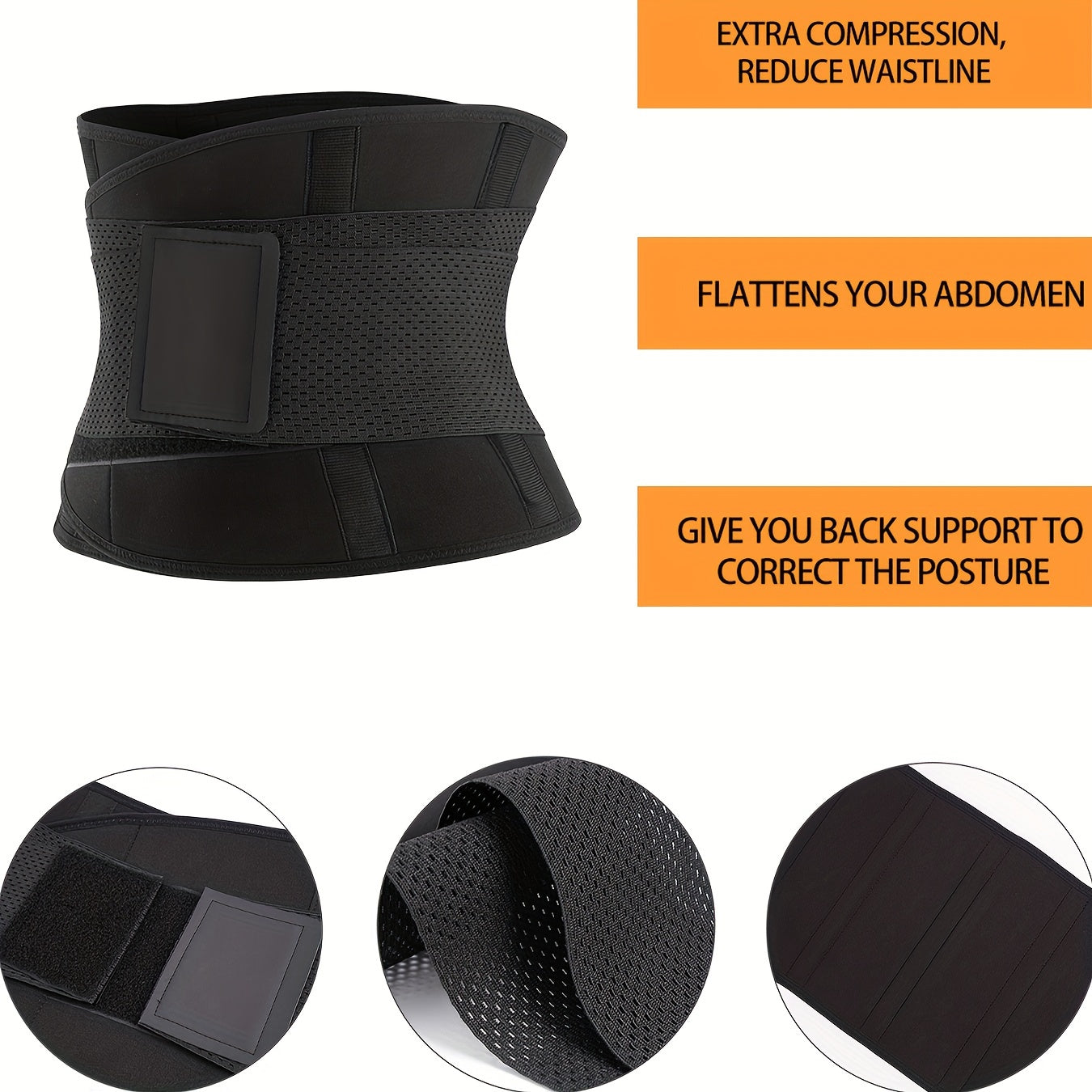 Waist Trainer Trimmer Belt Tummy Control Compression Wrap