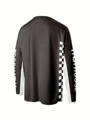Men's Cycling Jersey Quick Dry Moisture Wicking Tech Letter Print