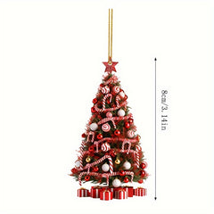 Mini Christmas Tree Ornaments for Hanging Decor