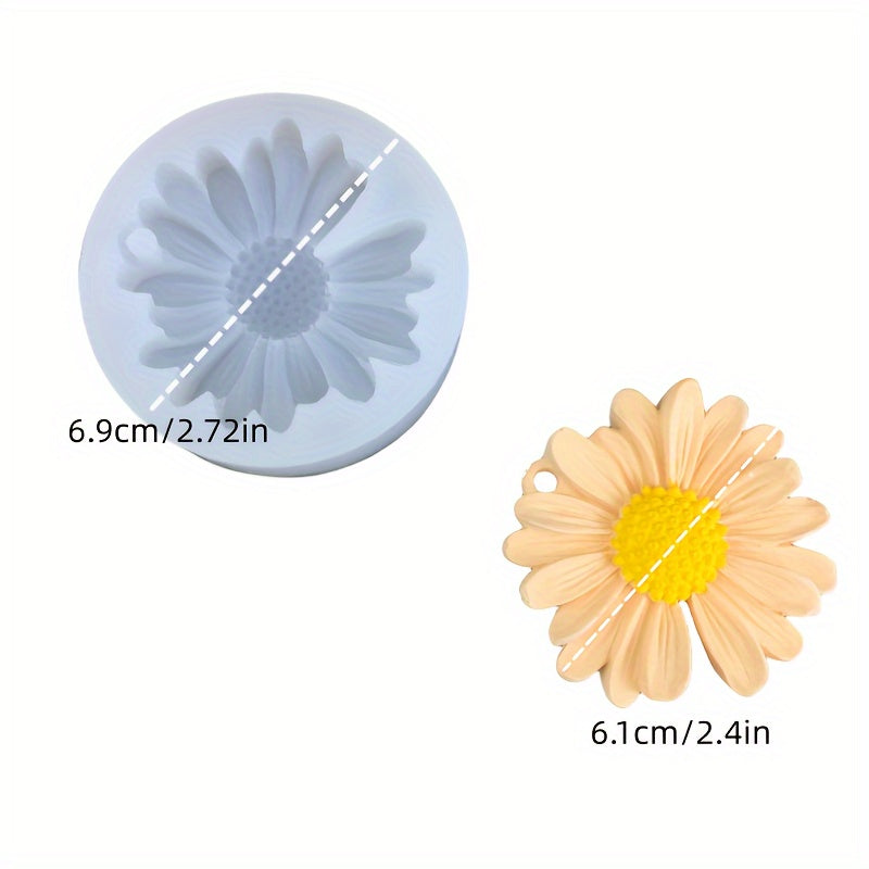 Resin Flower Molds Daisy Candle Fondant Silicone Mold