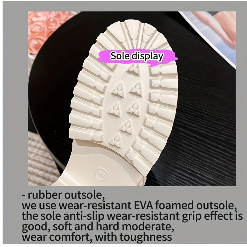 Women's Solid Sports Sandals Wear Resistance Non Slip Soft Outdoor Slippers