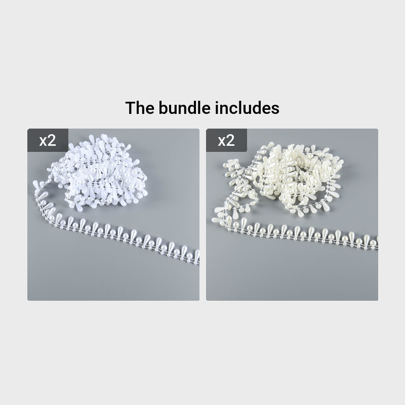ABS Pearl Beads Cotton Chain Wedding Party Jewelry Findings Craft Supplies