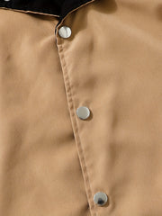 Boys Letter Print Windbreaker Hooded Jacket