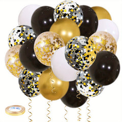 50pcs Golden Confetti Balloons 30 48 Cm Graduation Birthday Wedding Party Decor