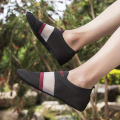 Women's Letter Mesh Water Socks Quick Drying Beach Shoes