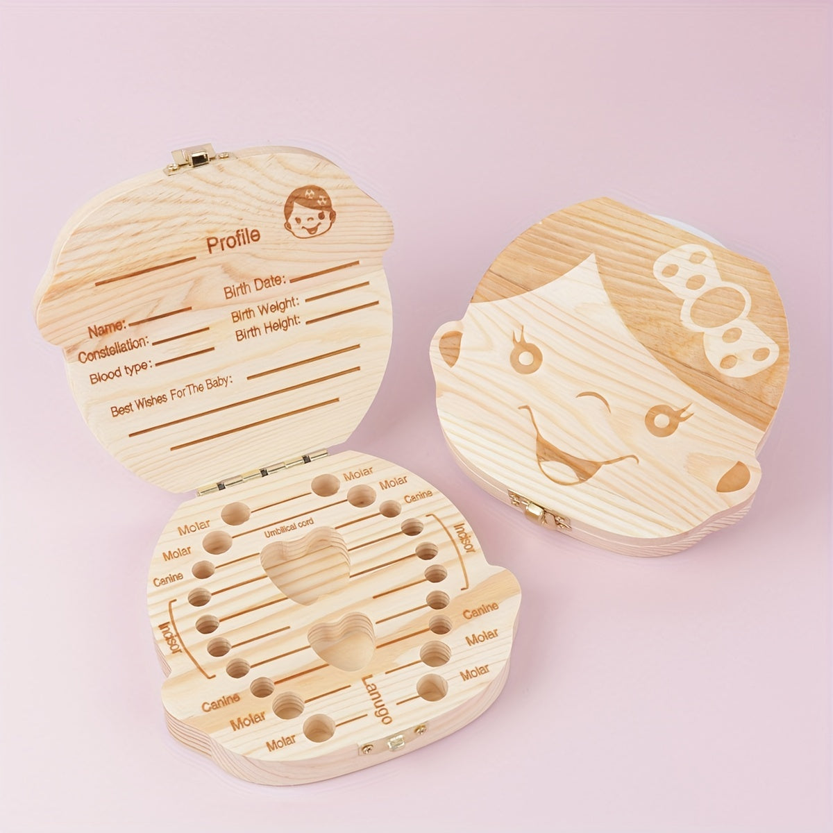 Child Tooth Box Teeth Collection Fetal Hair Storage