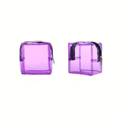 Clear PVC Waterproof Lipstick Bag Travel Portable Roomy Zipper Pouch Makeup Bag