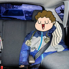 Car Seat Travel Pillow Neck Support Soft Headrest Shoulder Pad