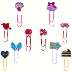 Colorful Cartoon Paper Clips Office Supplies Desk Stationery Bookmark Pliers