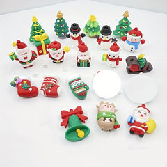 3 Cartoon Keychains Gift Bag Fillers Christmas & Holiday Decorations