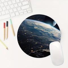 Moon Adventure Mouse Pad Waterproof Anti Slip Rubber Base