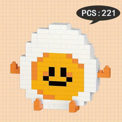 Food Building Blocks Assembly Puzzle Toy Birthday