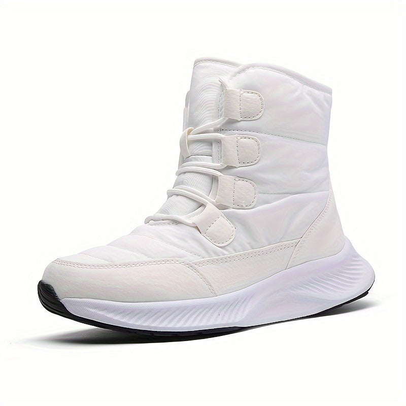 Waterproof Plush Lined Furry Thick Sole Heighten Snow Boots