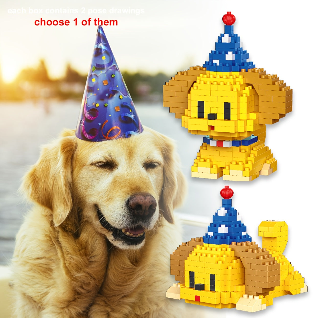 Building Blocks Dog Shaped Set - Creative Decoration & Stress Relief