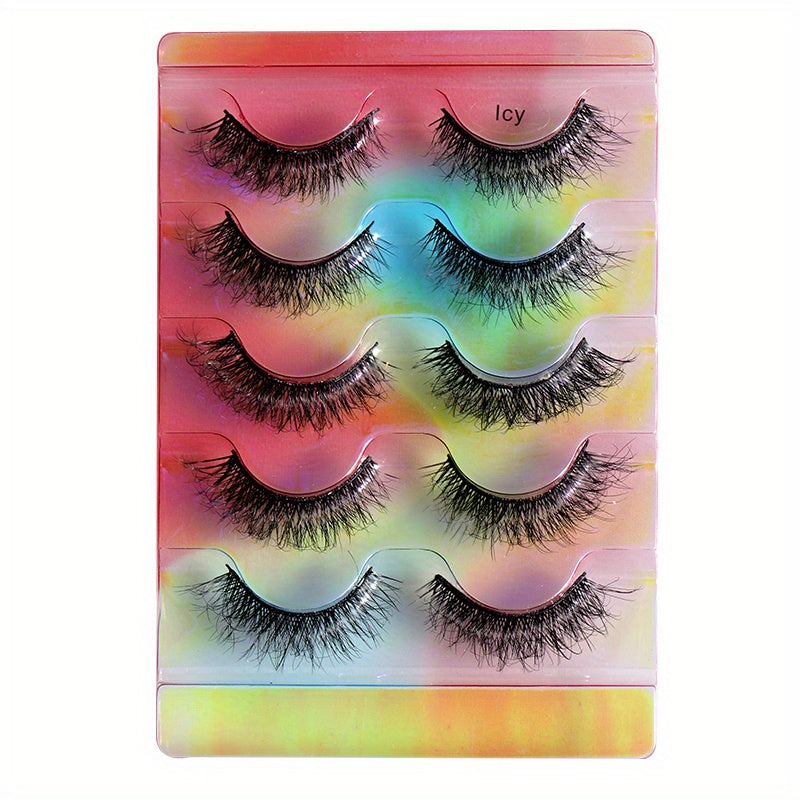 5 Pairs 8D Layer Thick Volume False Eyelashes for Party Makeup