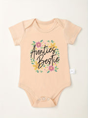 Floral Pattern Cotton Baby Onesie Soft Round Neck Romper