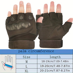 Men's Half Finger Tactical Gloves for Outdoor Activities