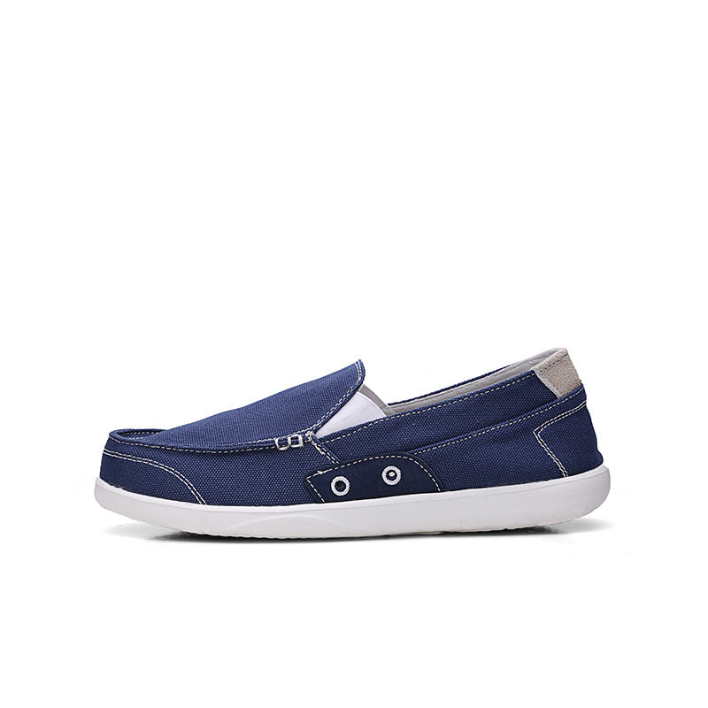 Men's Canvas Loafer Shoes Lightweight Slip On Casual Shoes