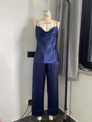 Satin Pajama Set with Cami Top & Pants